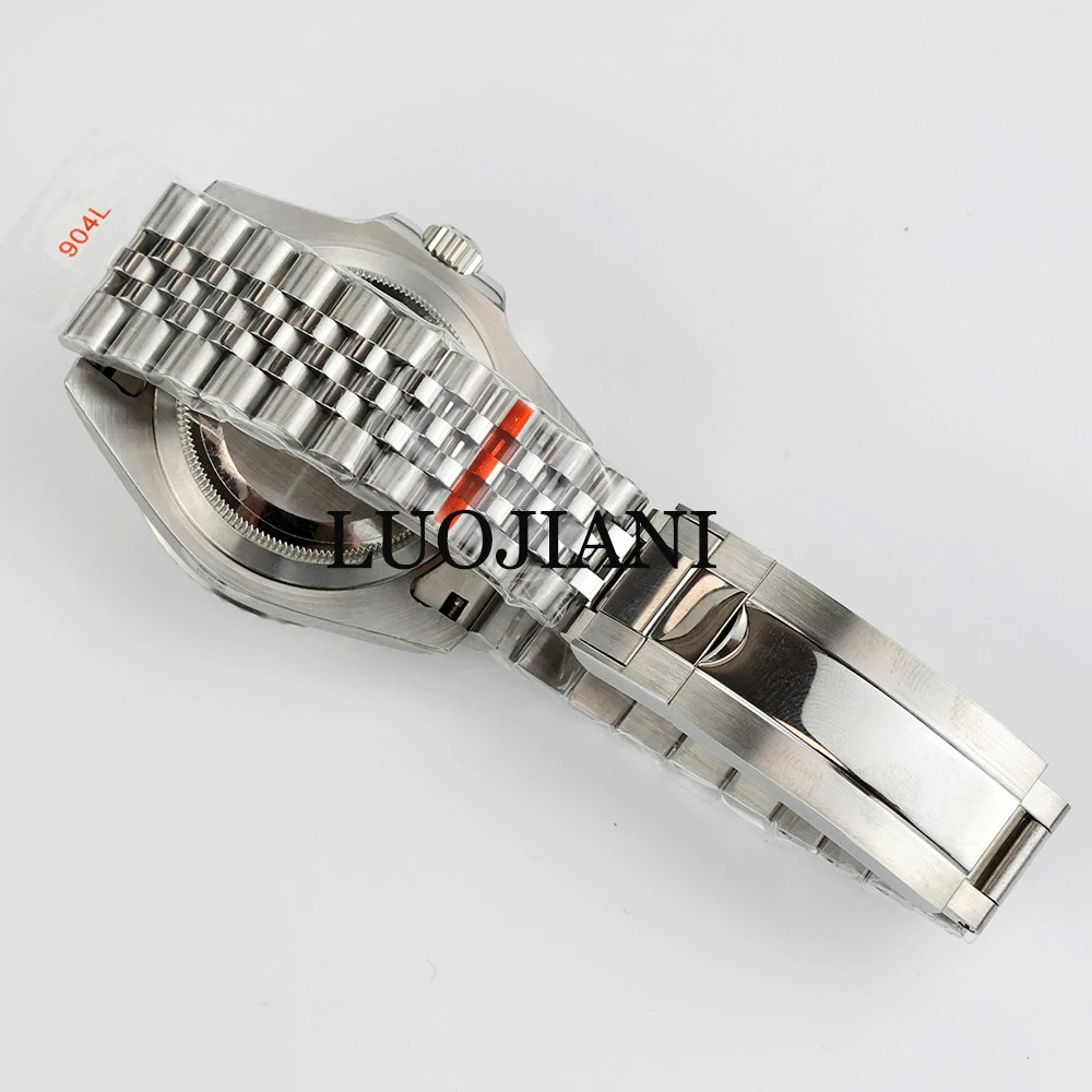 40mm NH35 Steel Case Ceramic Bezel Sapphire 28.5 Dial Jubilee Strap