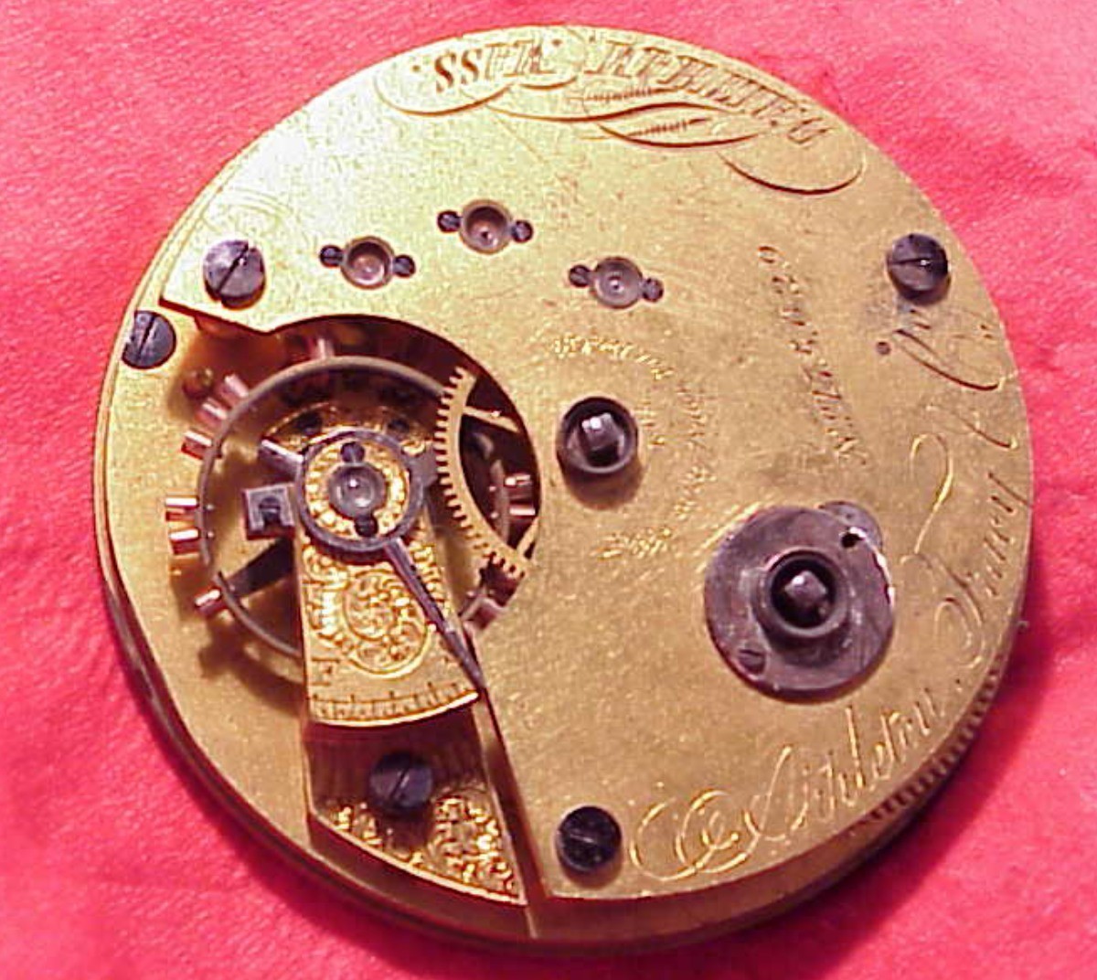 20 SIZE APPLETON TRACY & CO MOVEMENT 175629 POCKET WATCH REPAIR PARTS WALTHAM