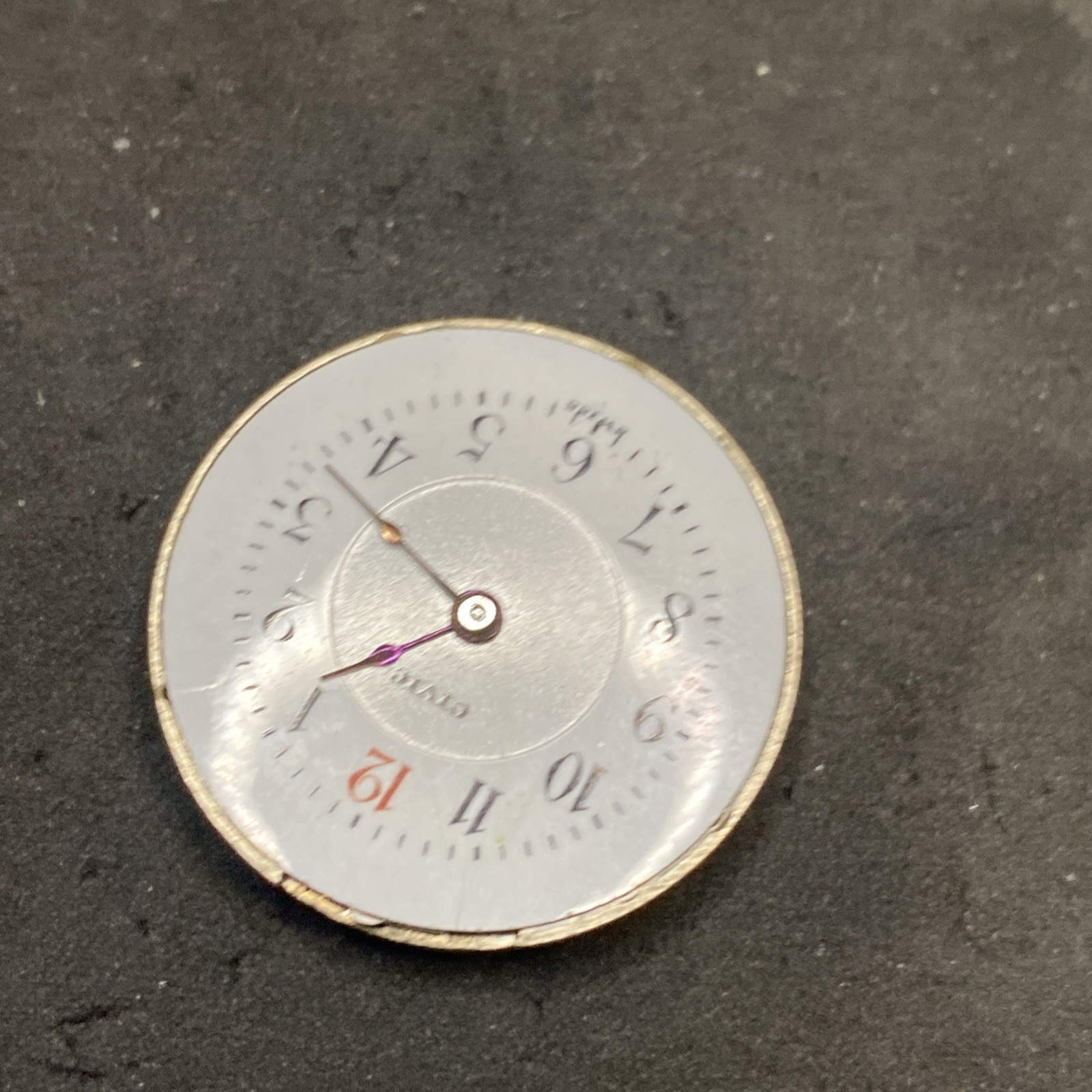 Civic Pendant Watch Movement Swiss Openface 25 Mm Parts Antique F8719