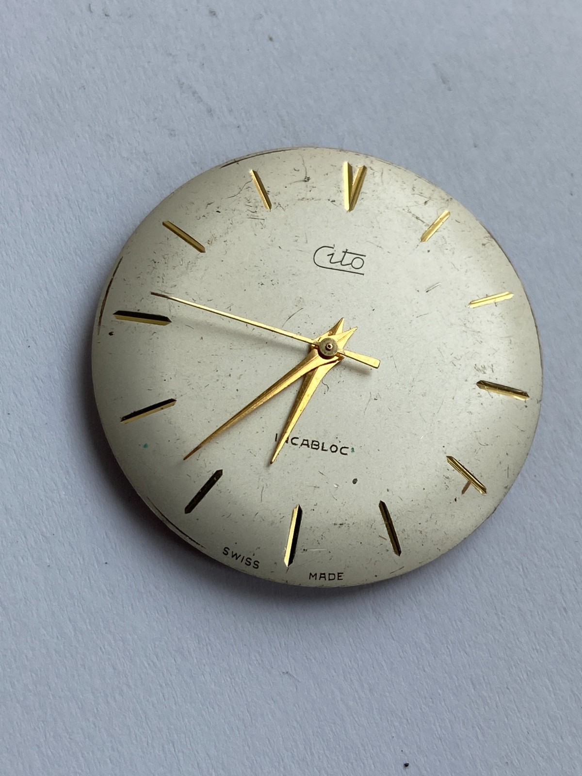Vinatage MEN watch parts MOVMENT CITO SWISS MADE CAL. ETA 2390