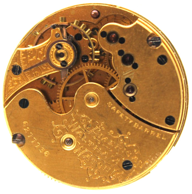 1894 WALTHAM POCKET WATCH MOVEMENT 6277736 GRADE 62 0s 11j (LM)