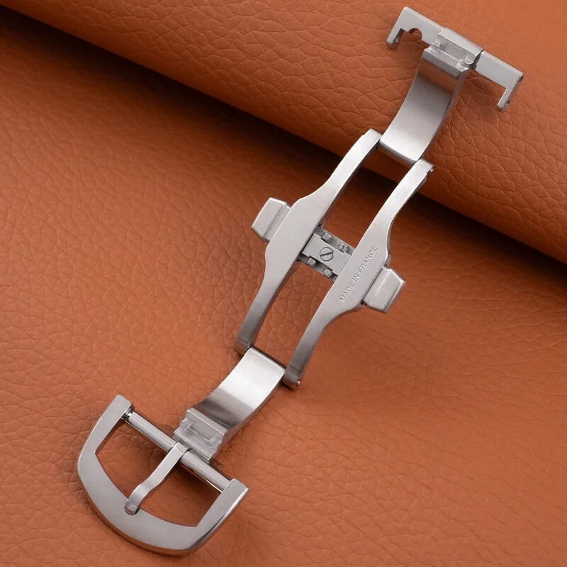 19mm Steel Deployment Buckle Double Push Folding Clasp Fits Piaget Polo Strap