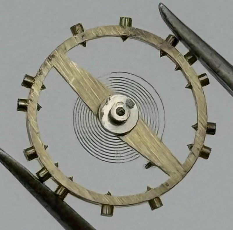 AS 984 Balance Wheel Complete And Spring 10½’’’ 30 M Watch Movement Parts NOS