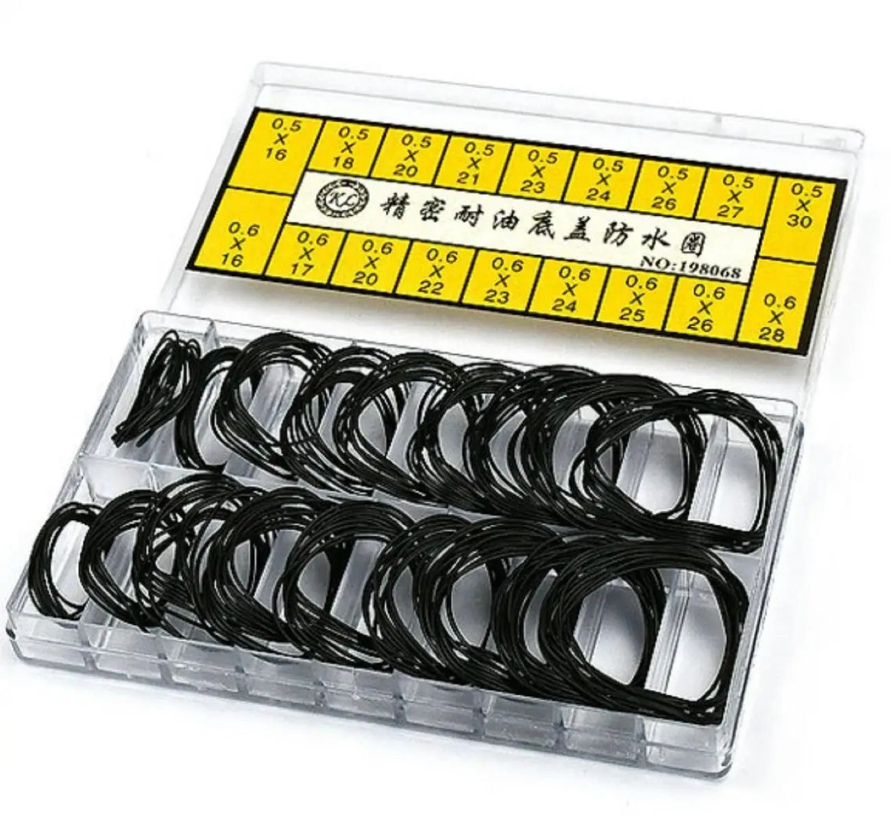 200Pcs Watch Back Case Rubber Waterproof O-Ring Gasket Repair Tools 0.5Mm/0.6Mm