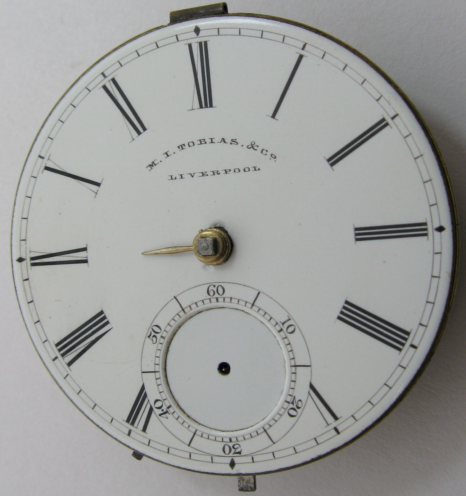 Chain fusee Pocket Watch 42451 jeweled Movement M I Tobias Liverpool
