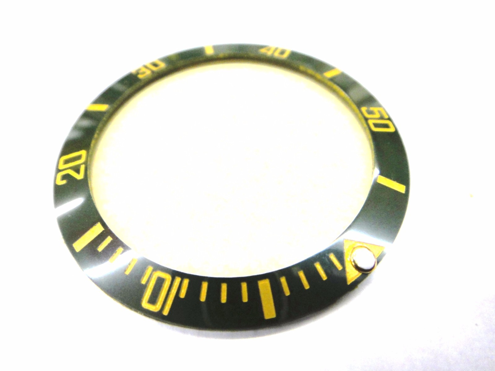 CERAMIC Bezel Ring 43MM fit ROLEX GMT II 16710 16760 Ø40mm ENGRAVED Green Yellow