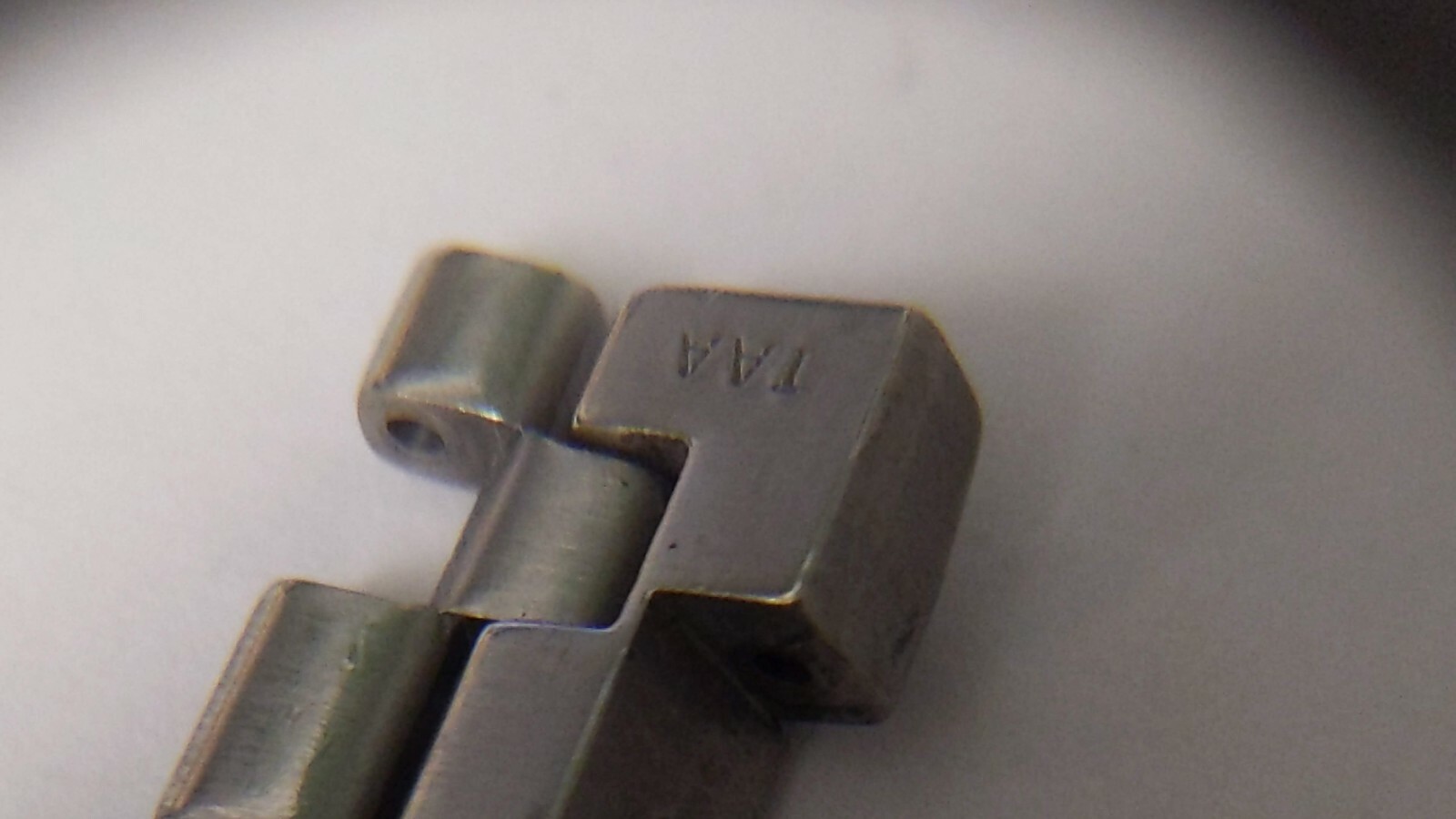 genuine 114ST Omega LINKS S/S 20.4mm TWO-PIECES, brushed Steel, pre-owned 32S