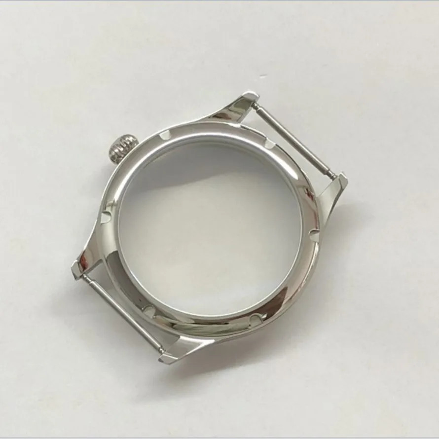 44mm pilot 316L stainless steel case for ETA6497/6498 ST3600 ST3621 movement