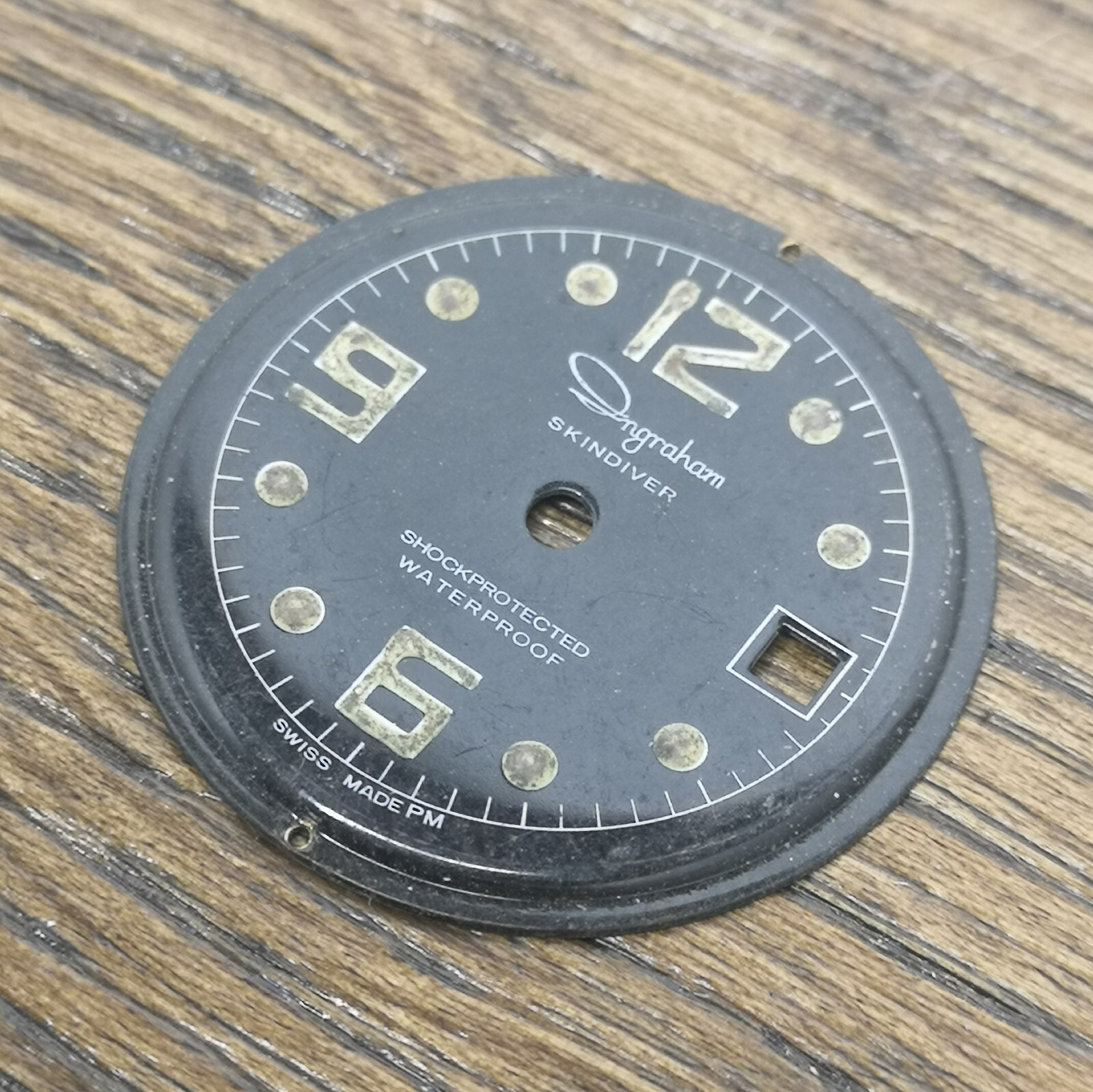Skin Diver Watch Dials Parts – 3 Pieces – Crescent, Tara and Ingraham (CS86)