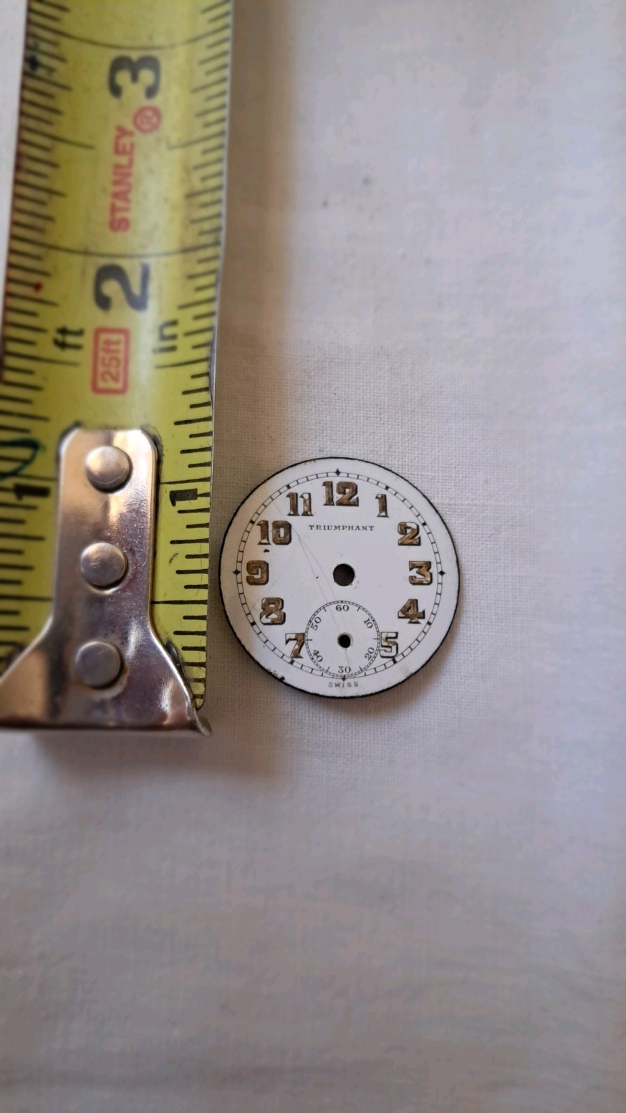 Triumphant Watch Face for Parts Only Vintage Original