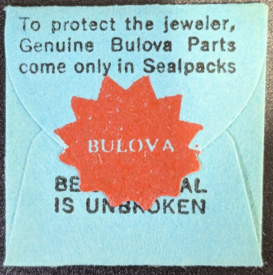 NOS Genuine Bulova 7AK SM 16 Watch Pair of Min/Hr Hands 63/64 Silver Tone Modern