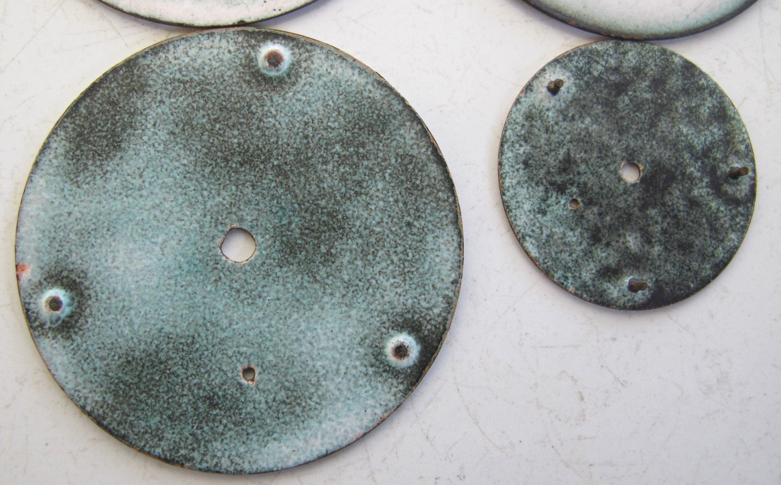 New York STANDARD Pocket Watch DIALS – Lot of 4 – Porcelain Enamel