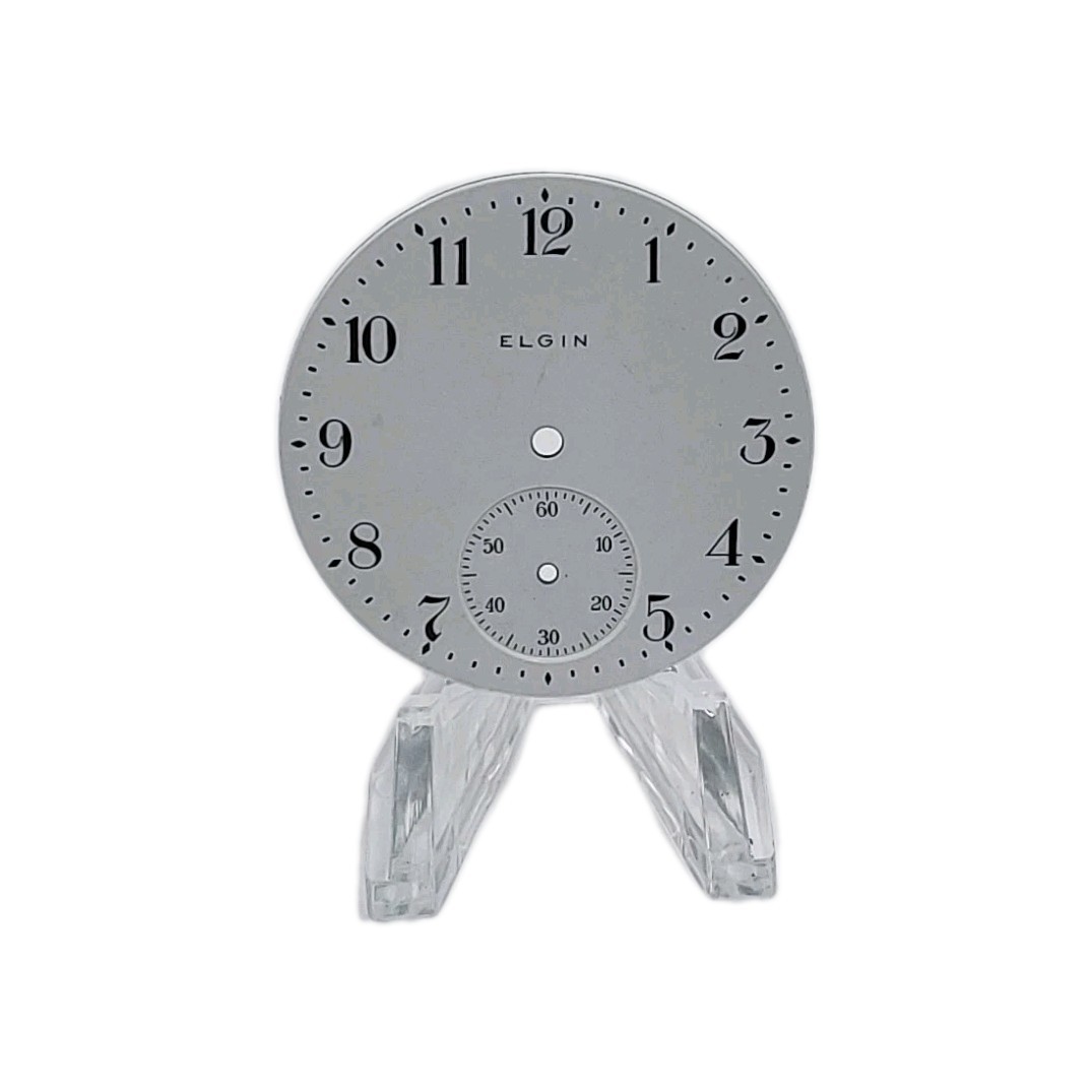 Elgin 37.5mm Sunk Enamel Pocket Watch Dial Only 1145
