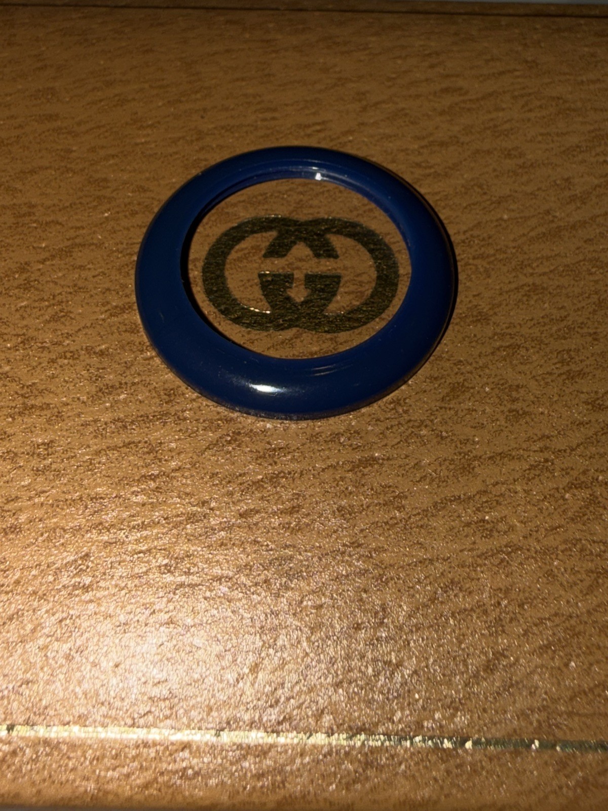 Authentic Vintage Gucci Navy Blue Acrylic Plastic Replacement Bezel 1100 11/12