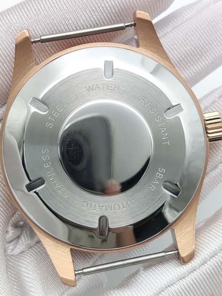 40mm Stainless steel Watch Case Sapphire Glass for NH35/36 Movement