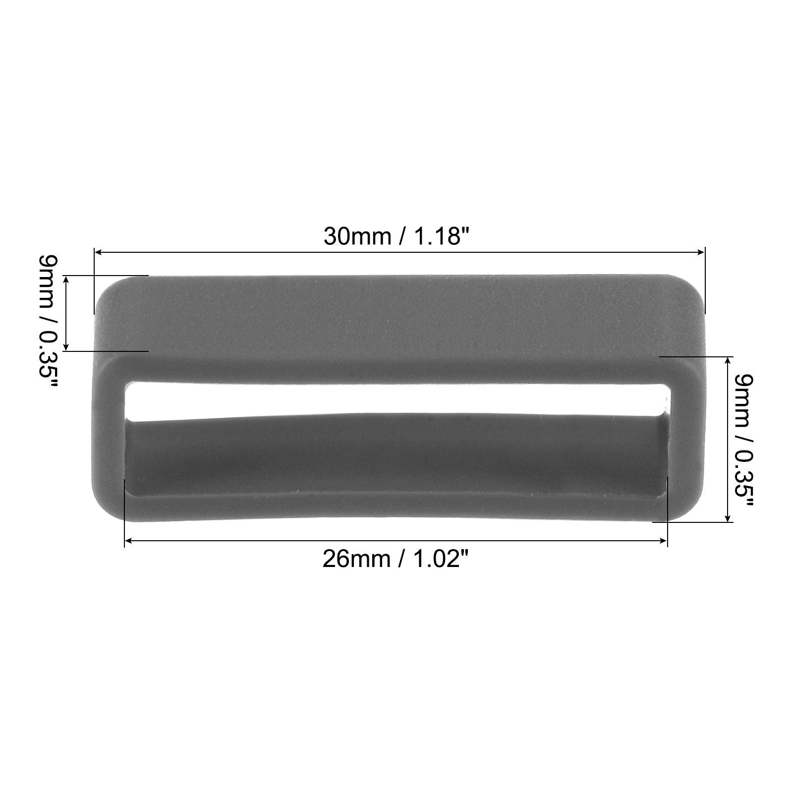 Slots strap watch, for 26mm watch strap, deep gray 4pcs