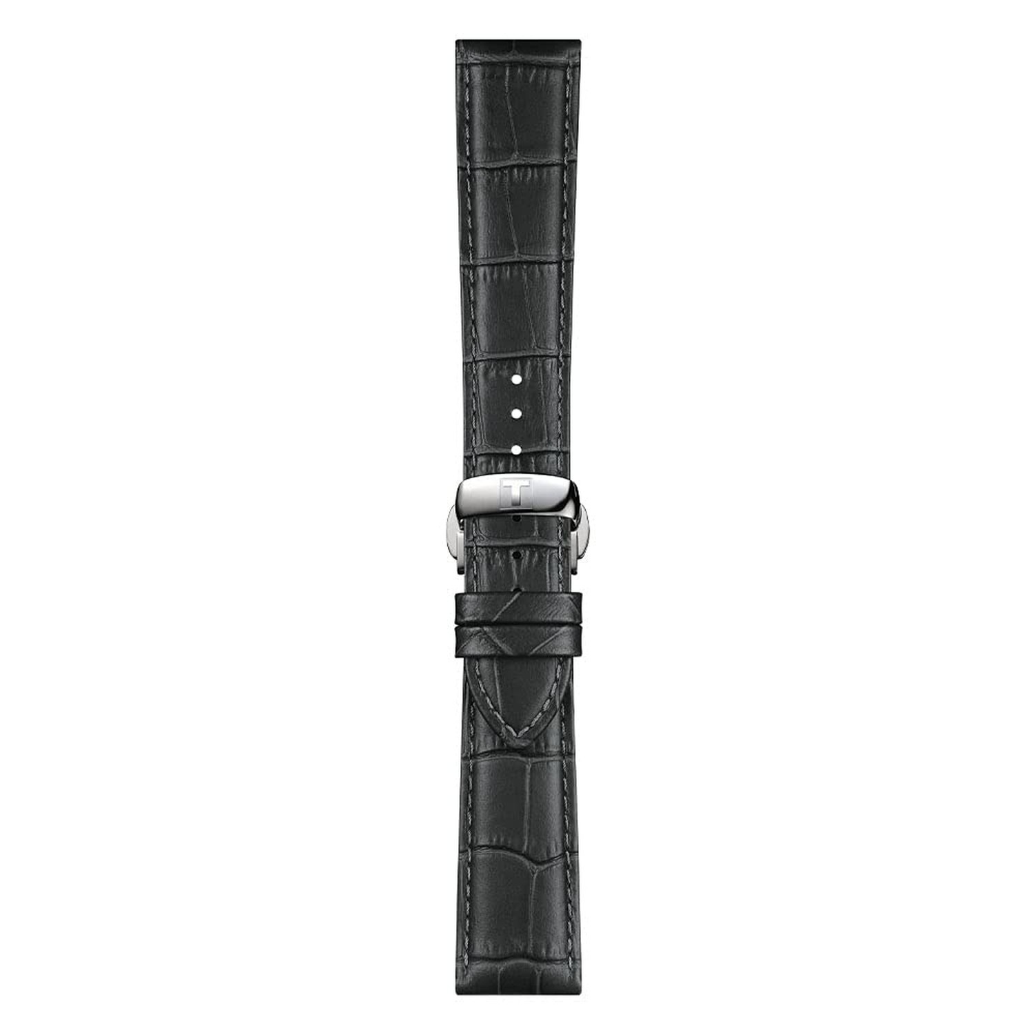 T852045750 21mm Lug Grey Leather Strap