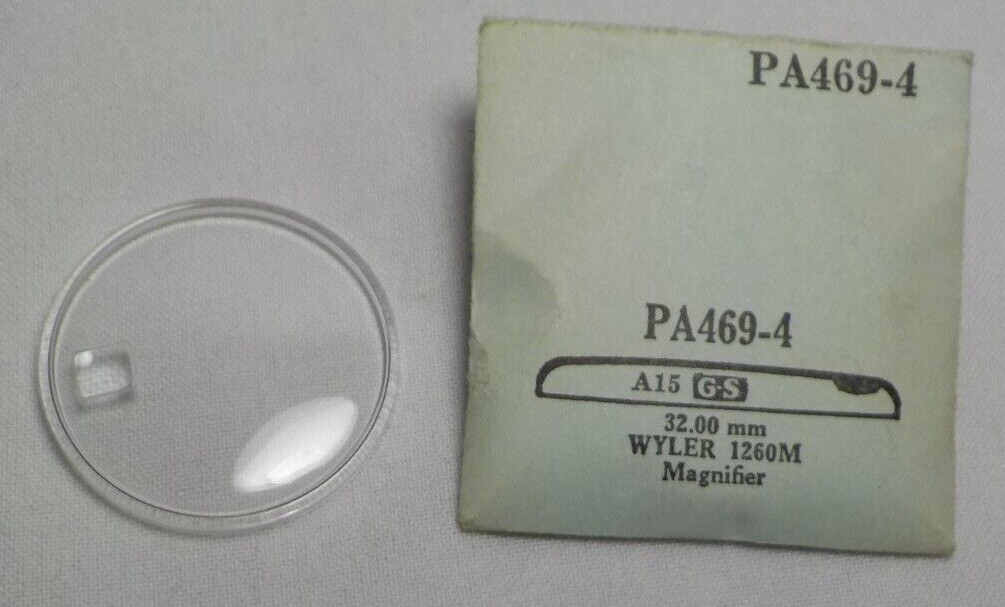 WYLER 1260M MAGNIFIER WATCH CRYSTAL REPLACEMENT 32.00MM PA469-4 GS A15 #36
