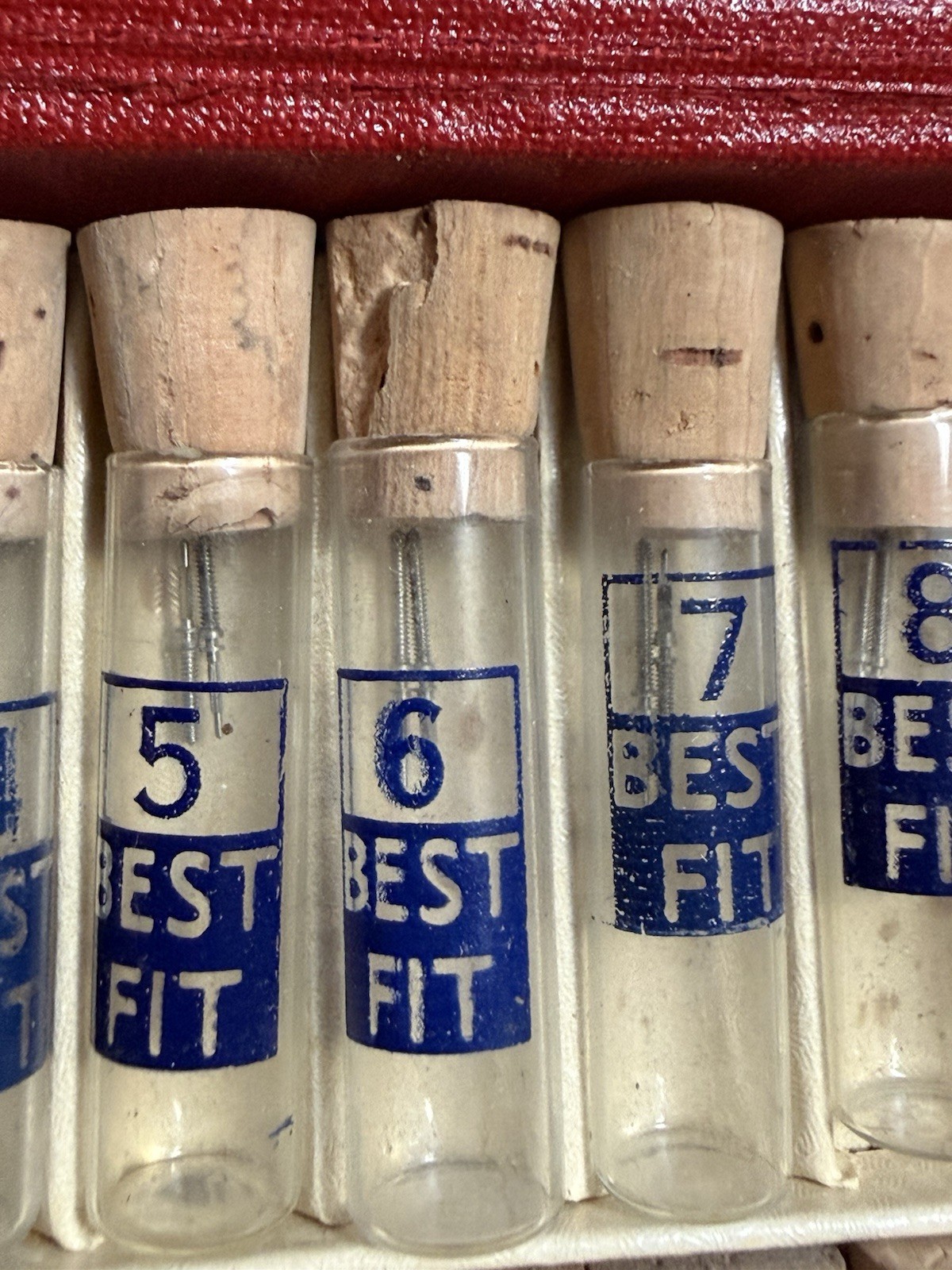 Vtg Swiss Watch Stems Assortment The Bestfit No. 9C2 Case Set Not Complete As Is