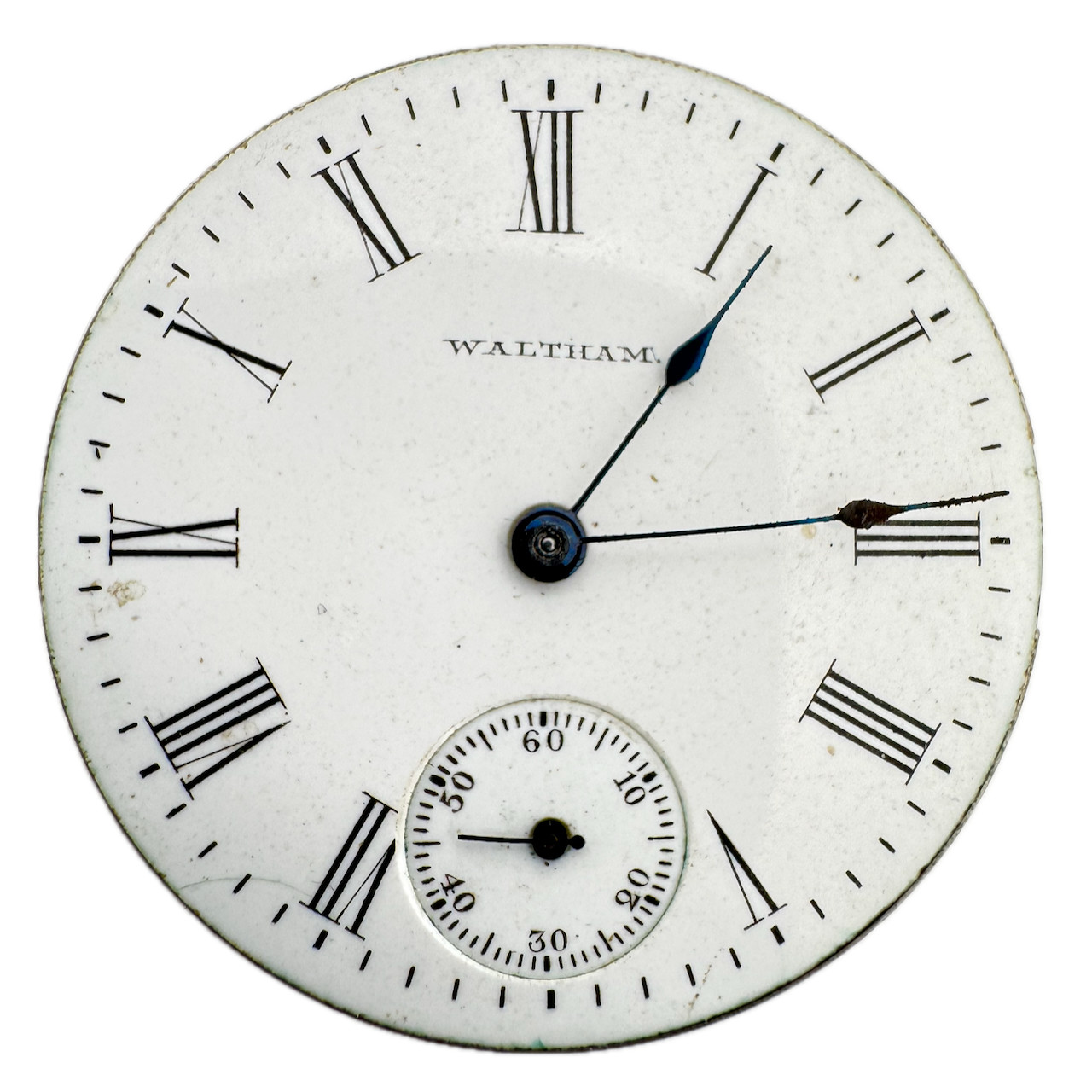 Antique 0s 1901 Waltham 7J Mechanical Hunter Pocket Watch Movement Seaside USA