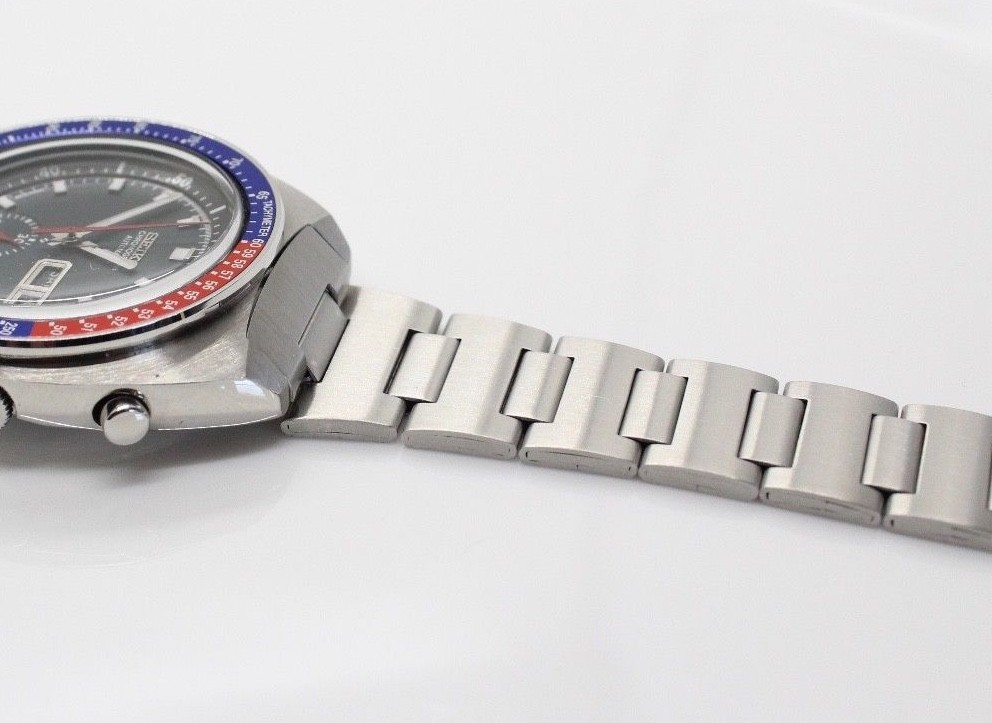 Men’s BRACELET W/ End Links for SEIKO 6139-6005 6139-6007 6139-6009 Chrono 19mm