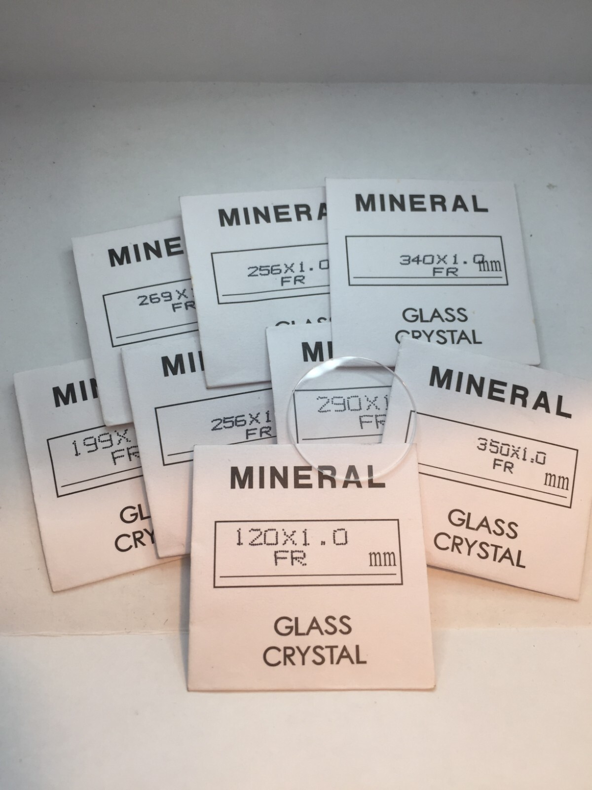 watch glass replacement,mineral,round flat 1mm,12 to 36mm