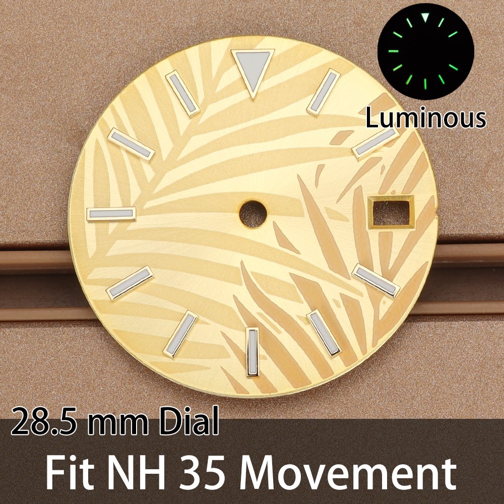 High quality 28.5mm Watch Dials 3C Luminous For Miyota 8215 Seiko NH35 Movement