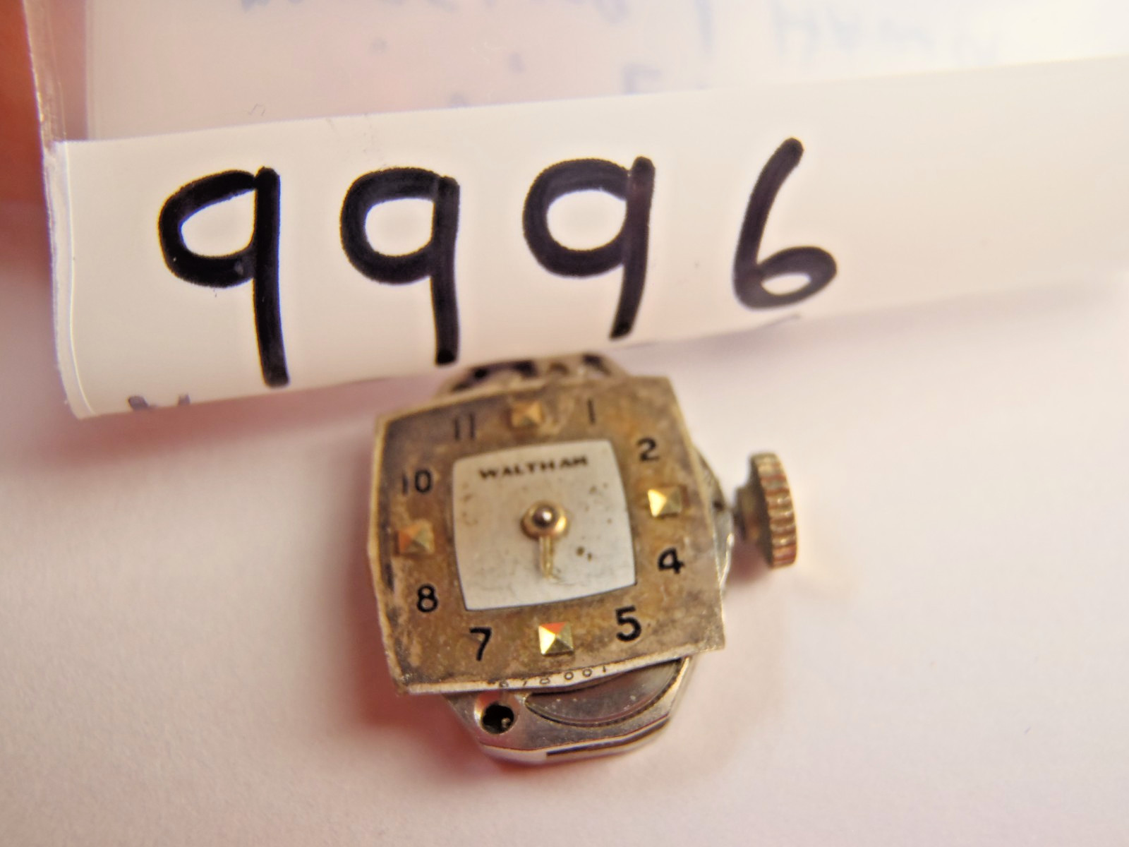 Vintage Elgin Cal. 799 Mechanical Watch Movement 17J Waltham Dial USA RUNNING