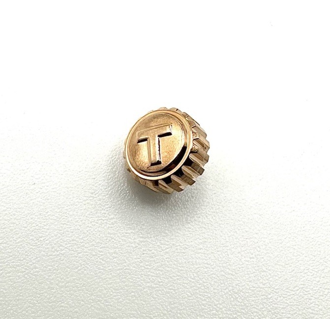New Genuine Tissot 7.5mm Rose Gold Pink Color Screw down Crown Part
