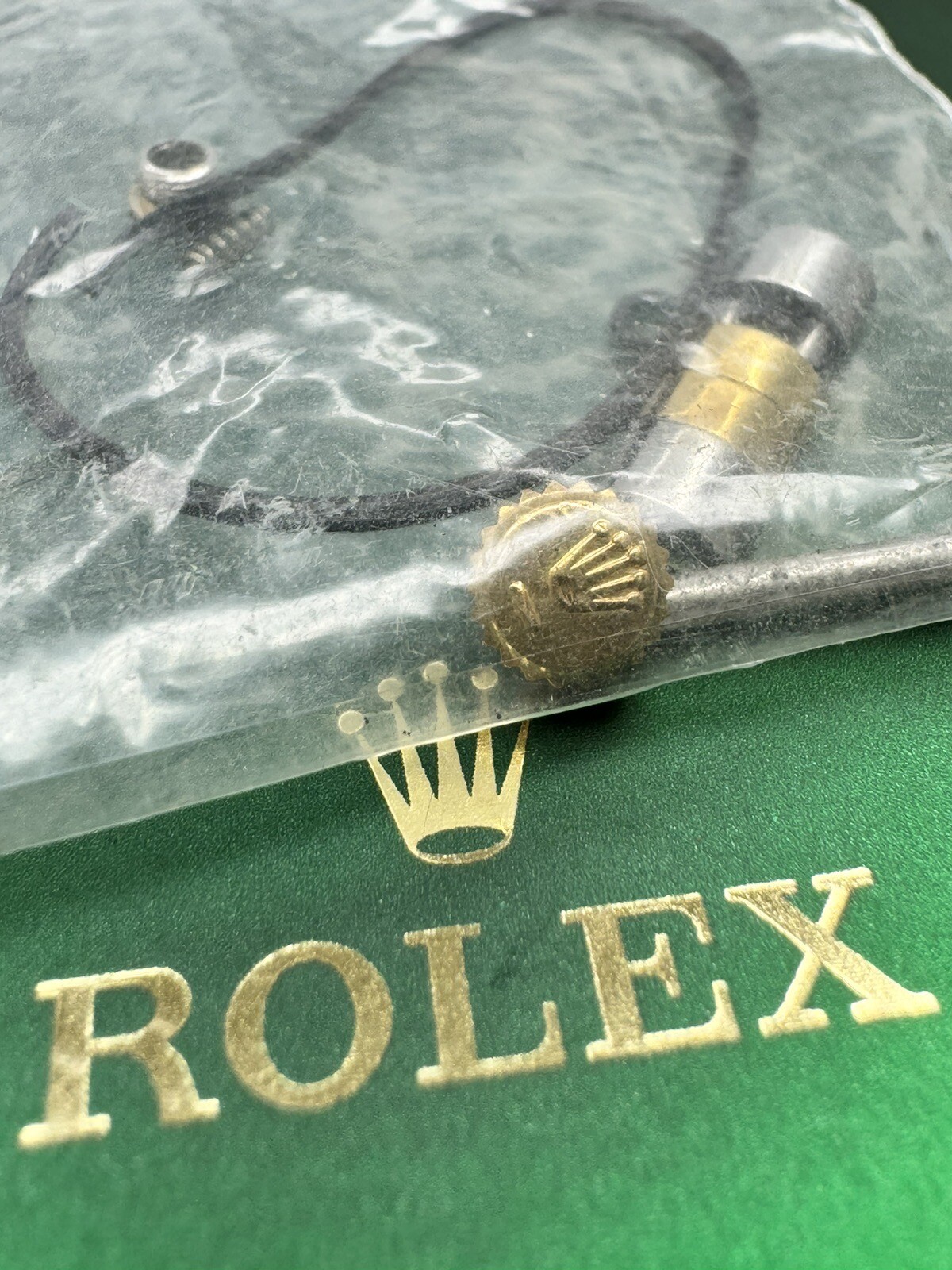 Genuine ROLEX Parts Lot. Yellow Gold Crown, Link Etc