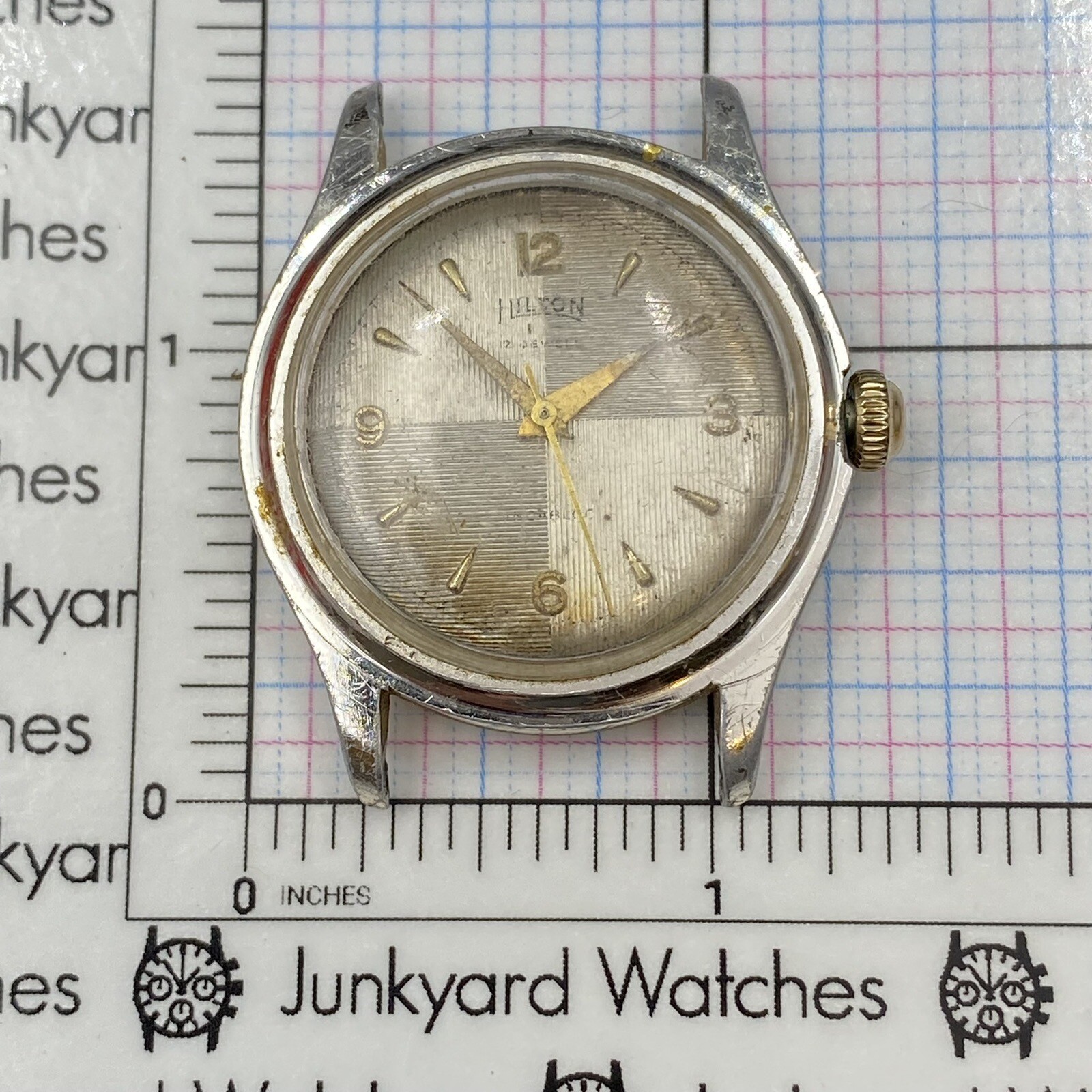 Vintage Hilton Watch Movement Repairs Parts Spares 17 Jewels Watchmaker