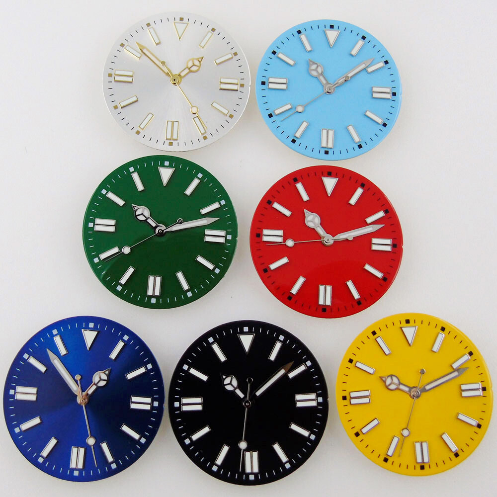 31mm/28.5mm Watch Dial +Hands For NH35 Miyota8215 ETA 2836 2824 DG2813 Luminous