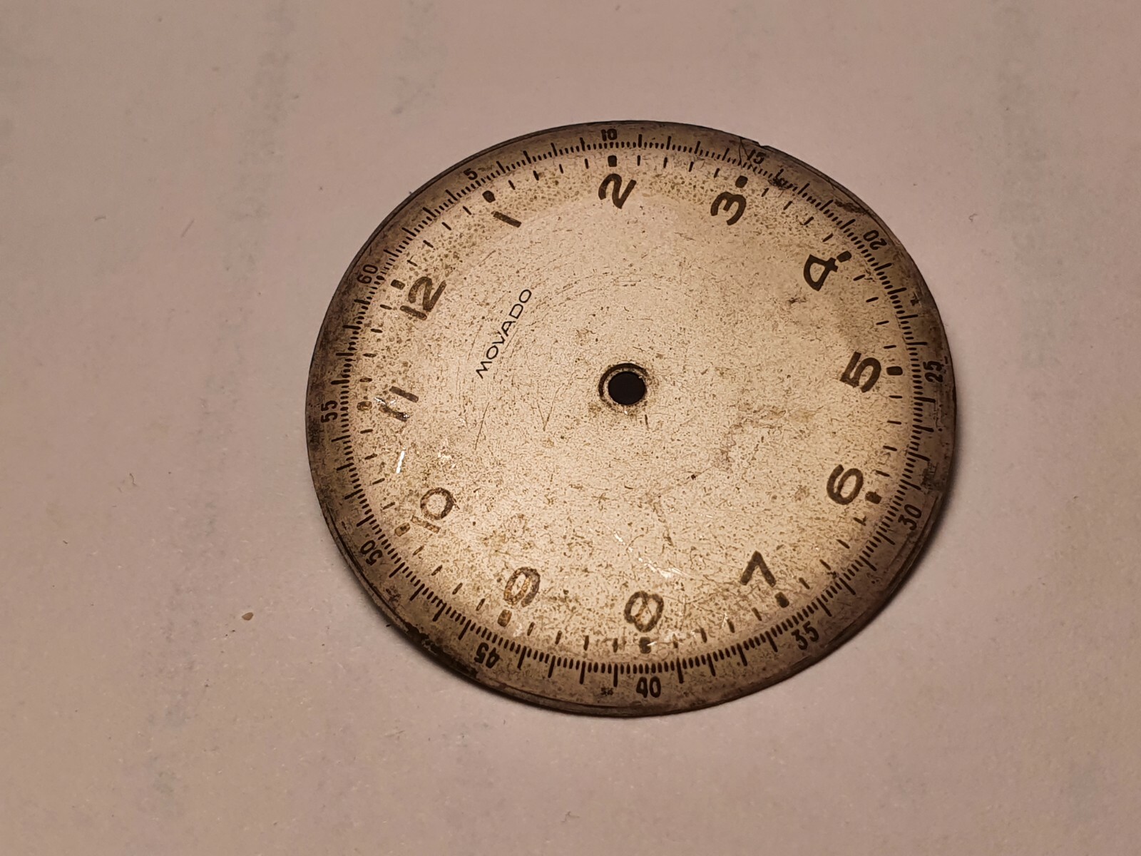Military Movado watch dial ( vintage ) 32.5 mm used
