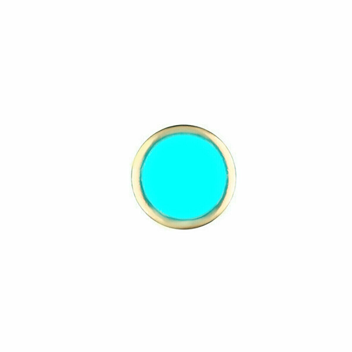2.20mm Gold Pearl Pip With Blue Lume For Replacement Bezel Insert