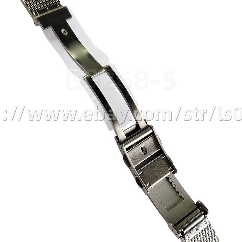 High Quality 20mm 316L Stainless Steel Mesh Watch Band Strap Bracelet Adjustable