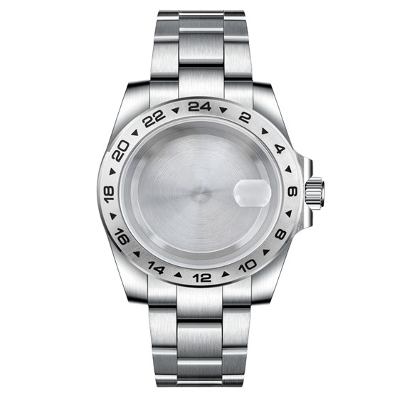 39mm Stainless Watch Case+Strap Sapphire for Nh34 Nh35 NH36 Movement 28.5mm Dial