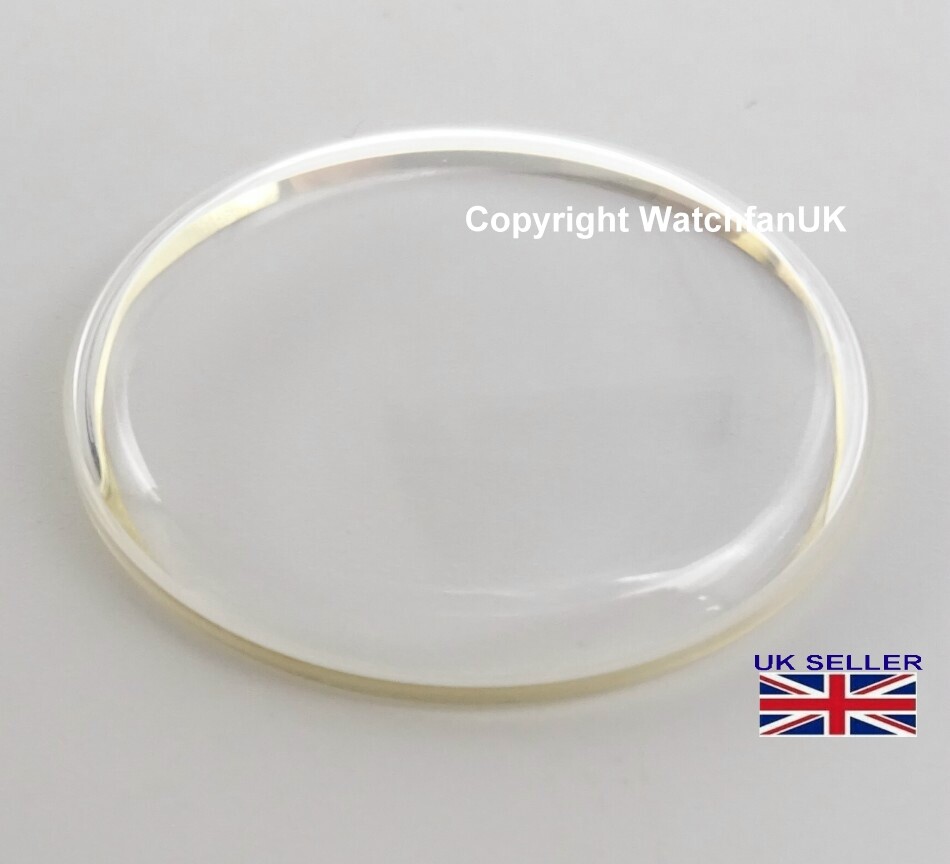 Sternkreuz High Domed Acrylic Crystal With Gold Tension Ring 27mm to 33.6mm