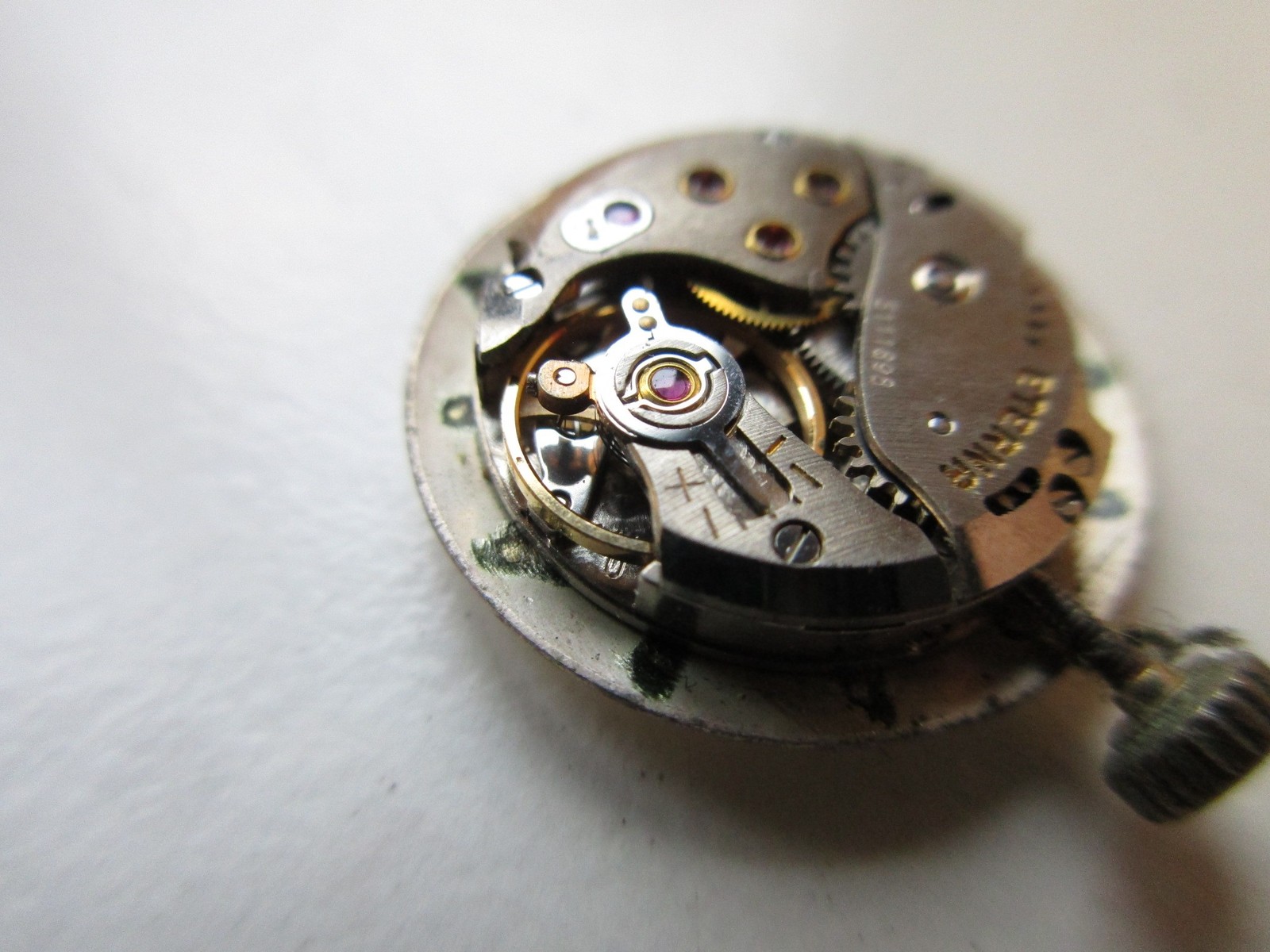 Eterna cal. 1418U Swiss vintage watch movement – running