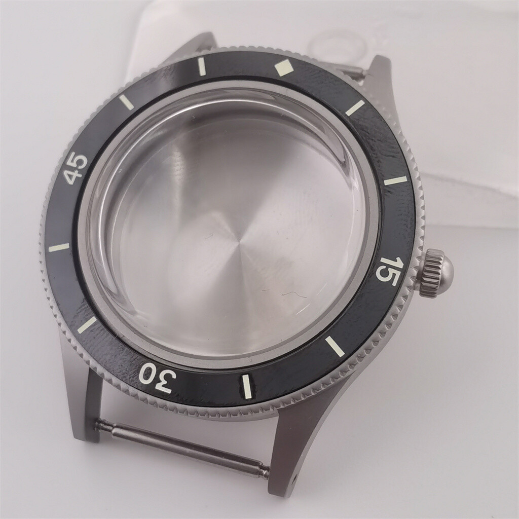40mm Luminous bezel Frosted brushed Watch Case Fit NH34 NH35 NH36 Movement