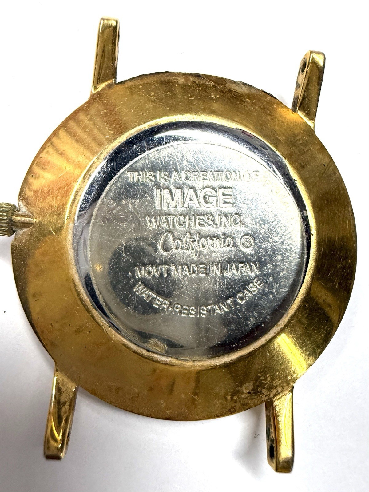 Vintage Image Watches California- Bob Grant Home Remodelers Gold Colored Watch