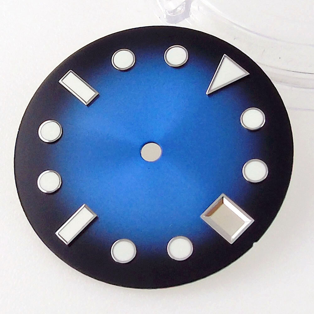 Sunburst Purple Red Green Blue 29mm Watch Dial Lume fit NH35 NH36 Dive Men Watch