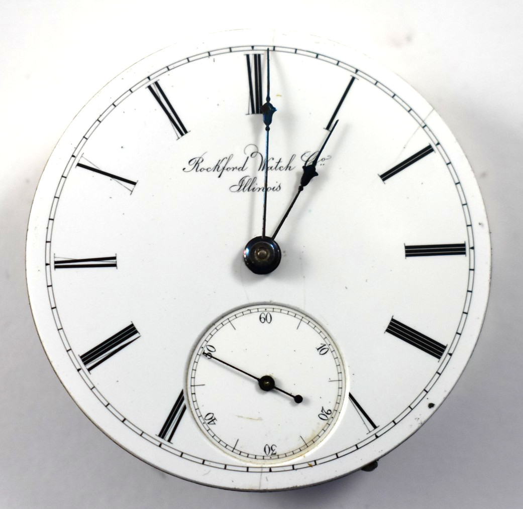 Vintage Rockford Grade 69 18s 11J Hunting Pocket Watch Movement lot.rf