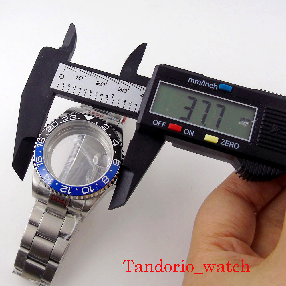 38mm/40mm Stainless Steel Watch Case Sapphire Glass Fit NH34 NH35 NH36 Oyster