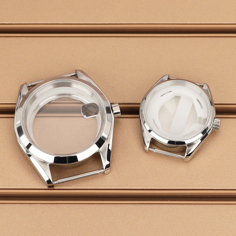 39.2mm/30.3mm Pilot Watch Case Smooth Bezel For Seiko NH35 Miyota 2035 Movement
