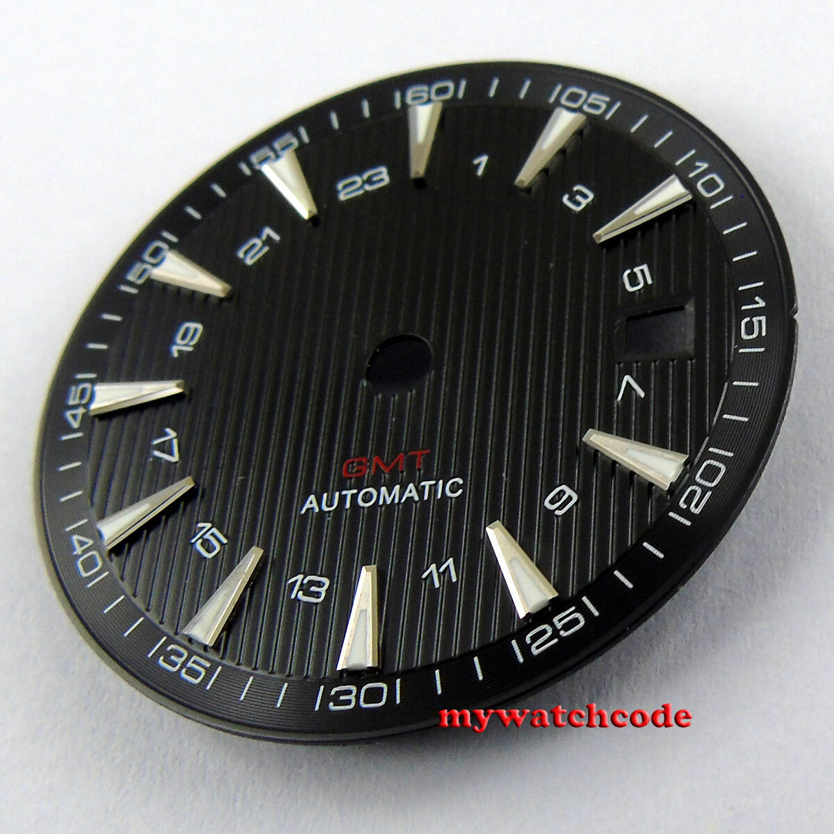 31mm pure sterile black white blue dial fit GMT mingzhu 3804 3804 mens watch