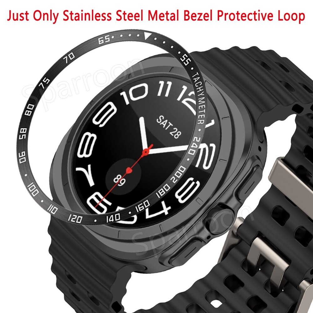 For Samsung Galaxy Watch Ultra 47mm Metal Bezel Ring Frame Case Protector Cover