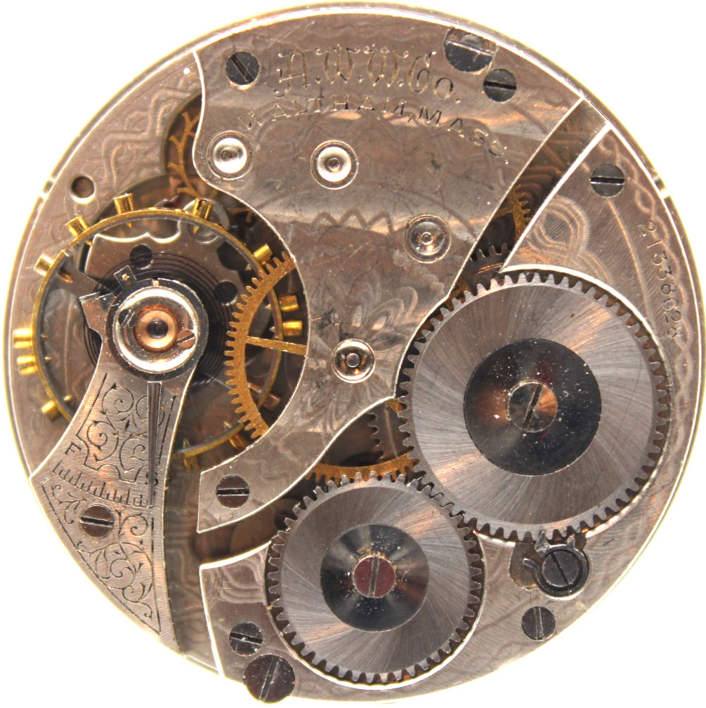 1917 WALTHAM POCKET WATCH MOVEMENT 21338628 GRADE: 610 16s 7j (KL2)