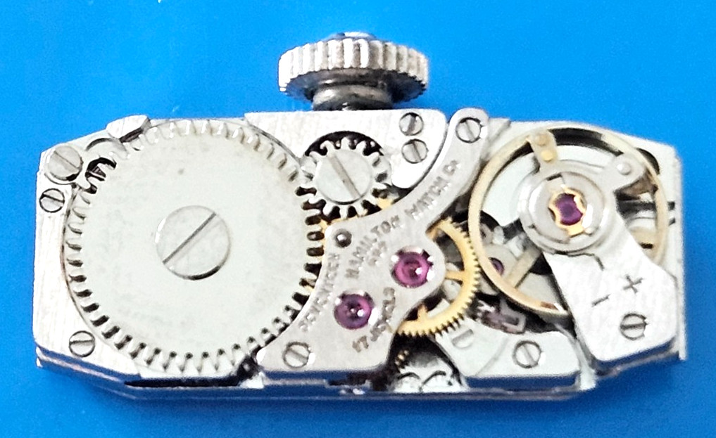 HAMILTON 609 17J Watch Movement (REMOVED FROM GOLD CASE/BALANCE RUNS) lot36