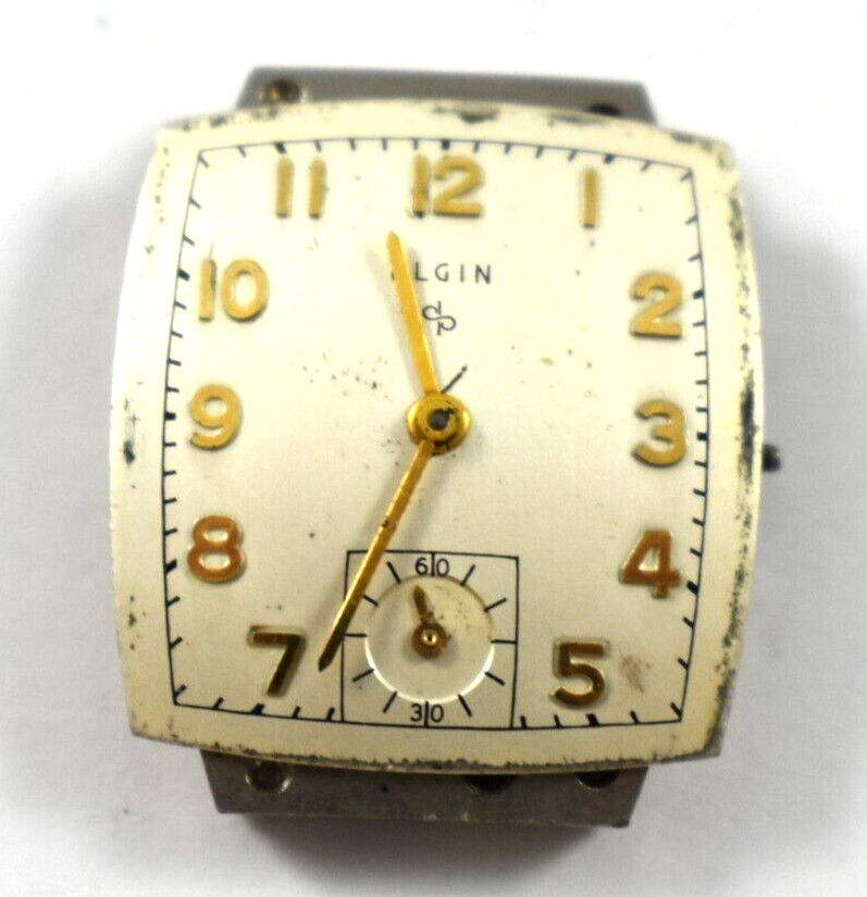 Vintage Elgin Manual Wind 17J 623 Wrist Watch Movement lot.fj