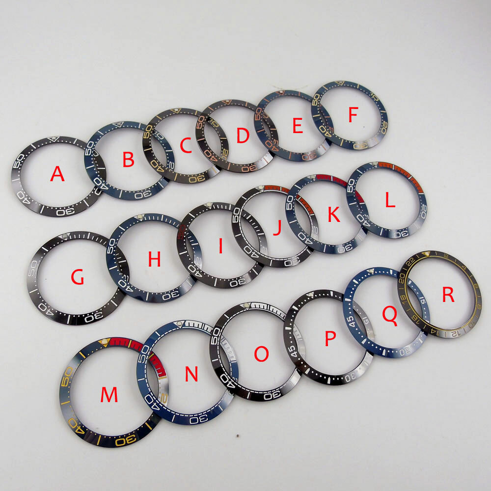 Replacement Part 38mm*30.6mm Watch Ceramic Bezel Ring Insert fit 40mm SUB Case